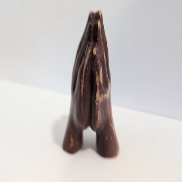 Vintage Rustic Praying Hands Tabletop Decor Figurine 6" Tall - Picture 5 of 5